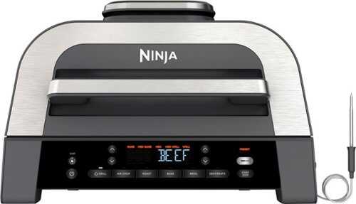 Rent to own Ninja - Foodi Smart XL 6-in-1 Countertop Indoor Grill with Smart Cook System, 4-quart Air Fryer - Dark Grey/Stainless