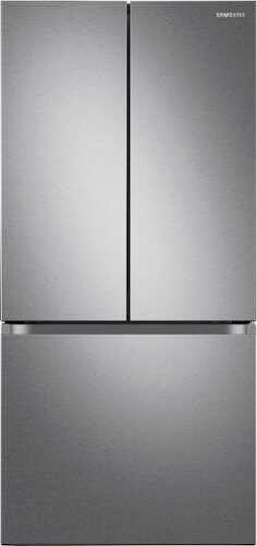 Rent To Own - Samsung - OBX 17.5 cu. ft. 3-Door French Door Counter Depth Refrigerator with WiFi and Twin Cooling Plus® - Stainless Steel