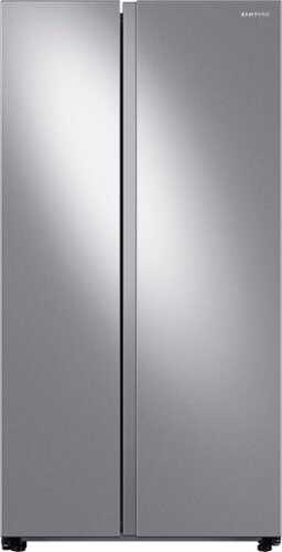 Rent to own Samsung - OBX 23 cu. ft. Counter Depth Side-by-Side Refrigerator with WiFi and All-Around Cooling - Stainless Steel