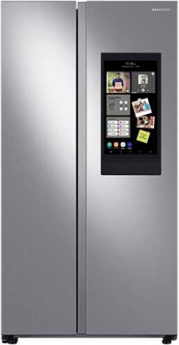 Rent to own Samsung - OBX 27.3 cu. ft. Side-by-Side Refrigerator with Family Hub™ - Stainless Steel