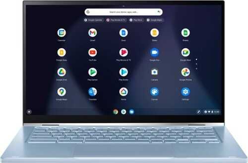 ASUS - 14" 2-in-1 Chromebook - Intel Core M3-8100Y - 8GB Memory - 64GB eMMC - Silver