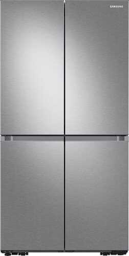 Rent to own Samsung - OBX 23 cu. ft. 4-Door Flex French Door Counter Depth Refrigerator with WiFi, Beverage Center and Dual Ice Maker - Stainless Steel