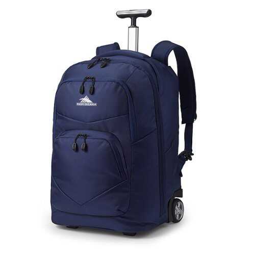 Rent to own High Sierra - Freewheel Pro Wheeled Backpack for 15" Laptop - True Navy