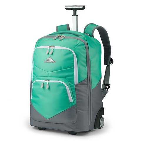 Rent to own High Sierra - Freewheel Pro Wheeled Backpack for 15" Laptop - Aquamarine/White