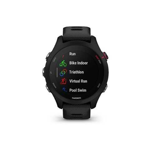 Garmin - Forerunner 255S Music GPS Smartwatch 41 mm Fiber-reinforced polymer - Black
