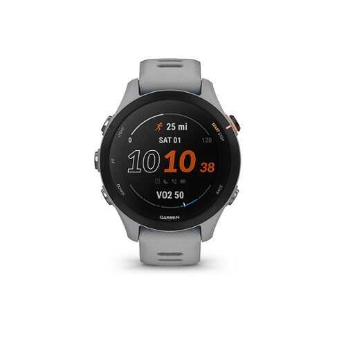 Garmin - Forerunner 255S GPS Smartwatch 41 mm Fiber-reinforced polymer - Powder Grey