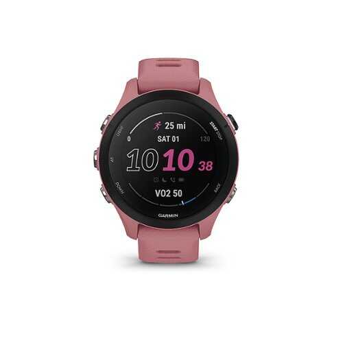 Garmin - Forerunner 255S GPS Smartwatch 41 mm Fiber-reinforced polymer - Light Pink