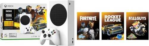 Newest Microsoft Xbox Series S – Fortnite & Rocket League Bundle (Disc-free  Gaming) - White, 512 GB Video Game Consoles, Bundled with Batteries and