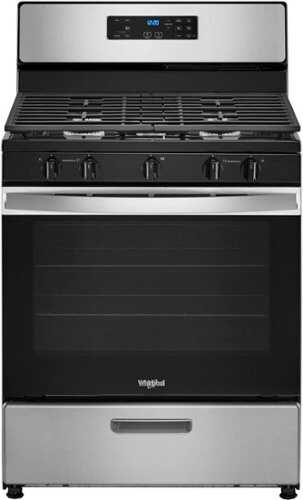 Rent to own Whirlpool - 5.1 Cu. Ft. Freestanding Gas Range with Edge to Edge Cooktop - Stainless steel