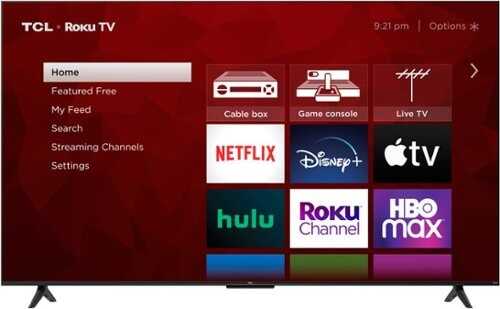 Rent to own TCL - 50" Class 4-Series 4K UHD HDR Smart Roku TV - 50S45