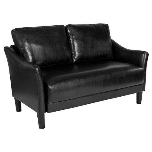 Rent to own Flash Furniture - Asti Upholstered Loveseat - Black LeatherSoft