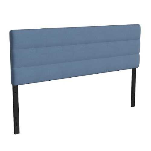 Rent to own Flash Furniture - Paxton Channel Stitched Upholstered Headboard, Adjustable Height from  44.5" to 57.25" - Blue