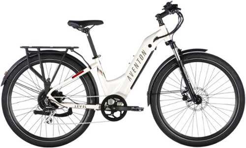 Rent to own Aventon - Level.2 Commuter Step-Through eBike w/ up to 60 miles Max Operating Range and 28 MPH Max Speed - Polar White