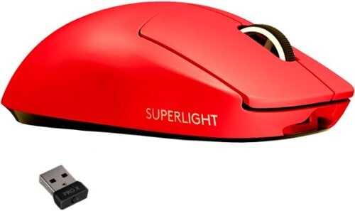 Rent to own Logitech - PRO X SUPERLIGHT Lightweight Wireless Optical Gaming Mouse with HERO 25K Sensor - Red