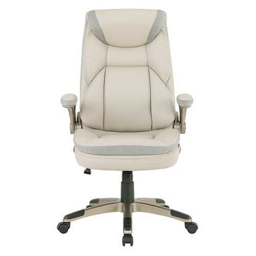 Rent to own Office Star Products - Exec Bonded Lthr Office Chair - Taupe / Cocoa