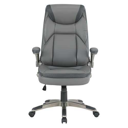 Rent to own Office Star Products - Exec Bonded Lthr Office Chair - Charcoal / Titanium