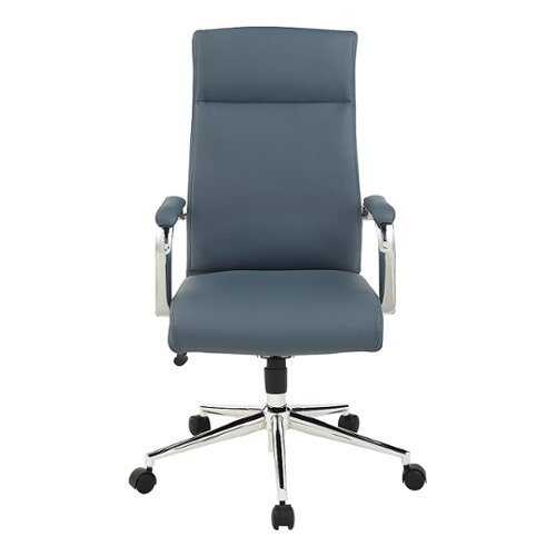 Rent to own Office Star Products - High Back Antimicrobial Fabric Chair - Dillon Blue