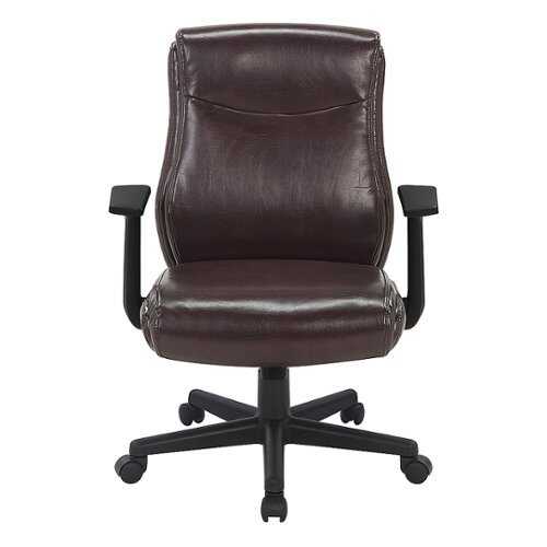 Rent to own Office Star Products - Mid Back Managers Office Chair - Chocolate