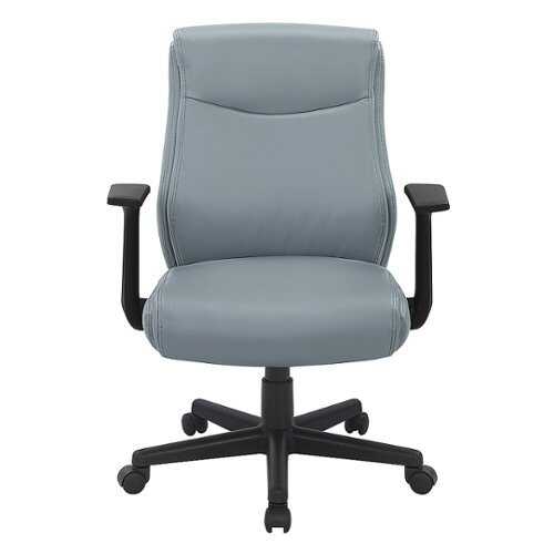 Rent to own Office Star Products - Mid Back Managers Office Chair - Charcoal Grey