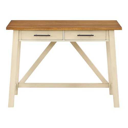 Rent to own OSP Home Furnishings - Milford Rustic Writing Desk - Antique White