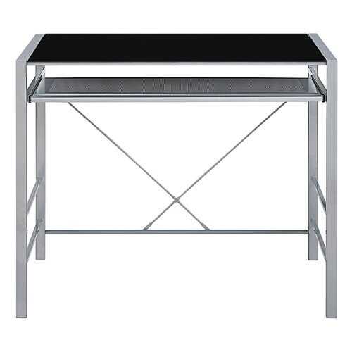 Rent to own OSP Home Furnishings - Zephyr Computer Desk - Black/Silver