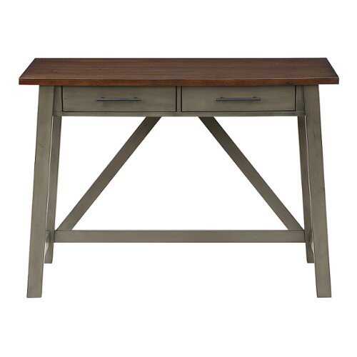 Rent to own OSP Home Furnishings - Milford Rustic Writing Desk - Slate Grey