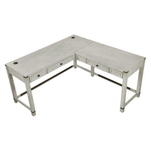 Rent to own OSP Home Furnishings - Baton Rouge L-Shape Desk - Champagne Oak