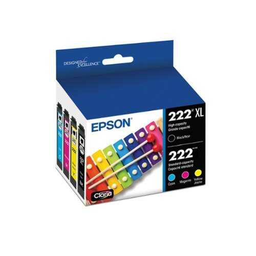 Rent to own Epson - T222 Combo High Yield Ink Cartridge - Black/Cyan/Magenta/Yellow