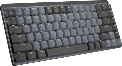 Rent to own Logitech - MX Mechanical Mini for Mac Compact Wireless Mechanical Clicky Switch Keyboard for macOS/iPadOS/iOS with Backlit Keys - Space Gray