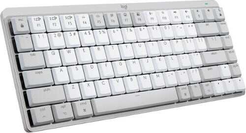 Rent to own Logitech - MX Mechanical Mini for Mac Compact Wireless Mechanical Clicky Switch Keyboard for macOS/iPadOS/iOS with Backlit Keys - Pale Gray