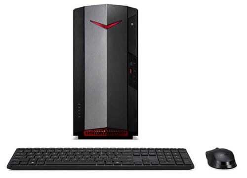 Acer - Nitro 50 Gaming Desktop - Intel Core i5-12400F - 16GB DDR4 Memory - NVIDIA GeForce RTX 3050 – 512GB SSD – 1TB HDD - Black