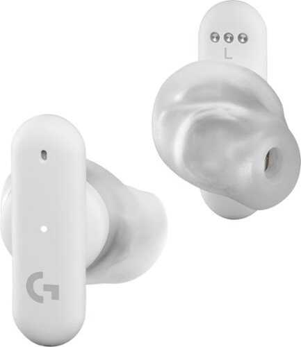 Rent to own Logitech - FITS True Wireless Gaming Earbuds for PC, Mac, PS5, PS4, Mobile, Nintendo Switch with Custom Molded Fit - White