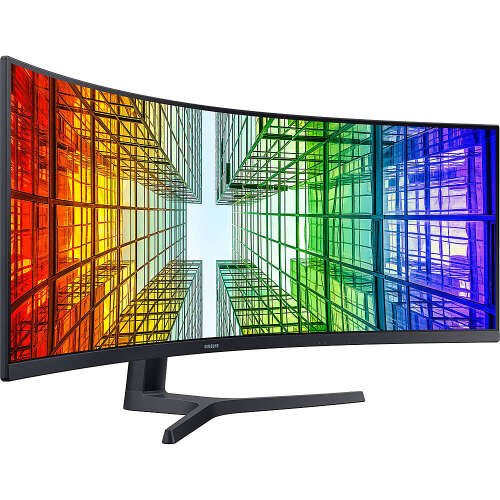 Rent to own Samsung - S95UA Series 49'' IPS Curved FHD QLED Panel Monitor with HDR (DisplayPort, HDMI, USB-C) - Black
