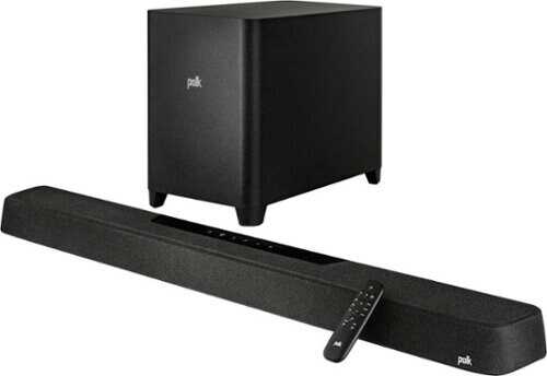 Rent To Own - Polk Audio - MagniFi Max AX Dual 2.5” Drivers Three 0.75” Tweeters and Four 1” X 3” Mid-Woofers Sound Bar with Wireless Subwoofer - Black