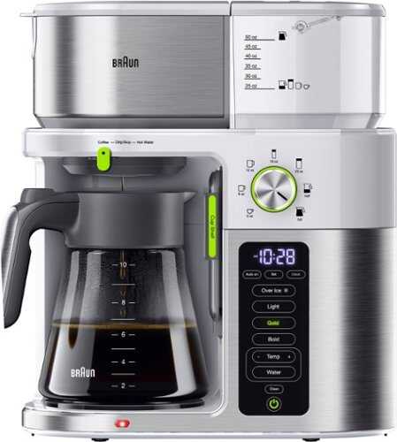 Rent To Own - Braun - MultiServe Drip Coffee - White/Stainless Steel