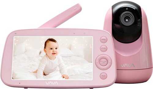 Rent To Own - VAVA - Baby Monitor 720P 5" HD Display - Pink