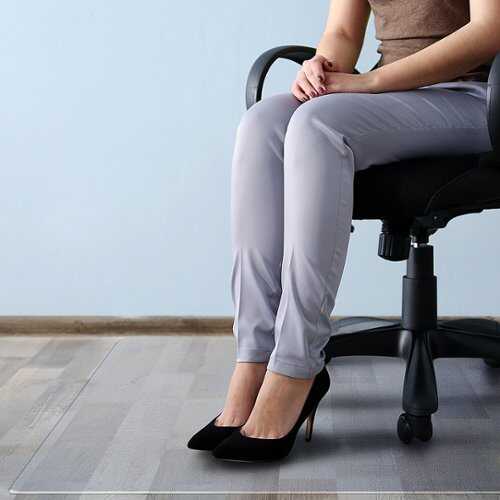 Rent to own Floortex - Megamat Extra Thick Chair Mat for Hard Floors & Carpets - 35" x 47" - Clear