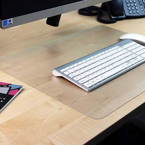 Rent to own Floortex - Desktex® Polycarbonate Rectangular Desk Pad with Anti-Slip Backing - 35" x 71" - Clear