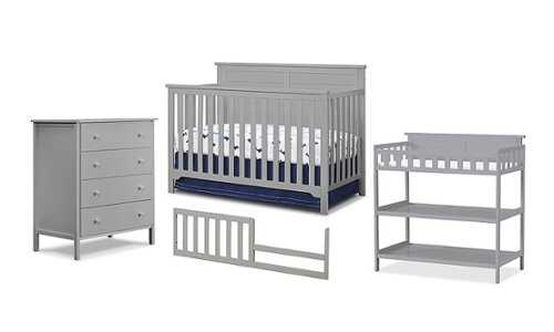 Rent to own Sorelle - Babies Bedroom Furniture Bundle - Gray