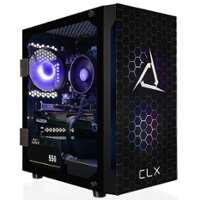 CLX - SET Gaming Desktop - AMD Ryzen 5 5600 - 16GB Memory - Radeon RX 6600 - 500GB M.2 NVMe SSD + 2TB HDD - Black