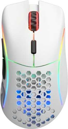 Rent to own Glorious - Model D Wireless RGB Honeycomb Gaming Mouse - Matte White