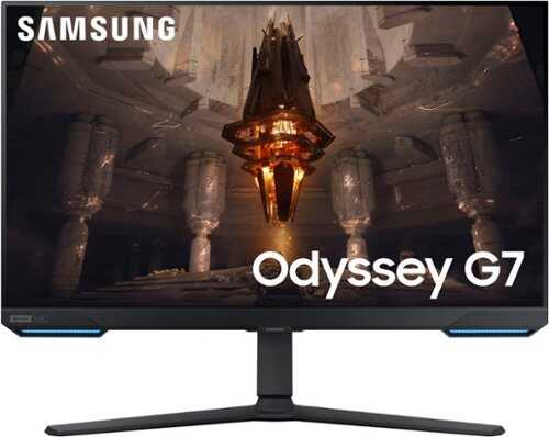 Samsung - Odyssey G7 28” 4K UHD IPS 1ms AMD FreeSync Prem Pro & G-Sync Compatible Smart Gaming Monitor - Black