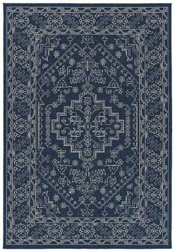 Rent to own Kaleen - Amalie Collection Navy 5' x 7'6" Area Rug - Navy