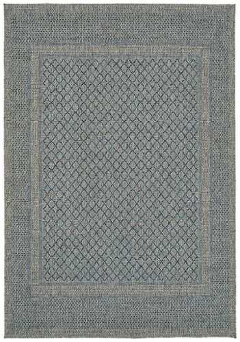 Rent to own Kaleen - Bacalar Collection 5'3" x 7'6" Area Rug - Blue