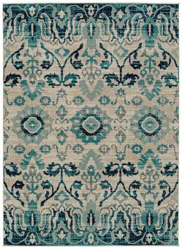 Rent to own Kaleen - Zuma Beach Collection 5'3" x 7'3" Area Rug - Blue