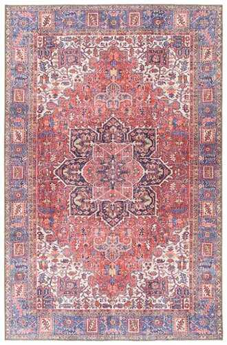 Rent to own Kaleen - Amalie Collection Navy 5' x 7'6" Area Rug - Red