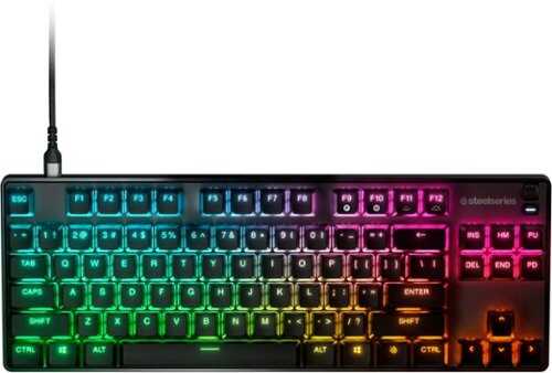 Rent to own SteelSeries - Apex 9 TKL Wired OptiPoint Adjustable Actuation Switch Gaming Keyboard with RGB Lighting - Black