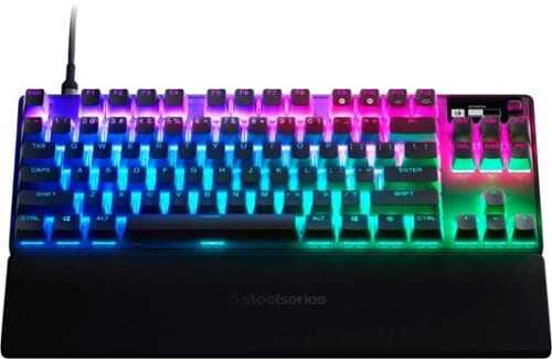 Rent to own SteelSeries - Apex Pro 2023 TKL Wired Mechanical OmniPoint Adjustable Actuation Switch Gaming Keyboard with RGB Backlighting - Black