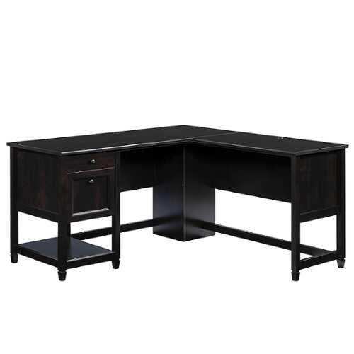 Rent to own Sauder - Edge Water L shaped Desk with Drawers
