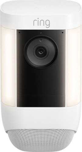 Rent to own Ring - Spotlight Cam Pro - Battery - Outdoor Wireless 1080p Surveillance Camera - White